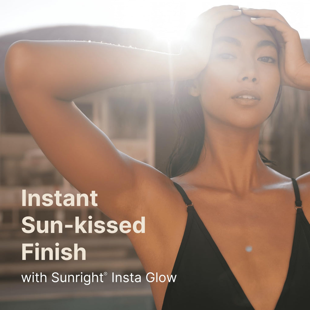 Nu Skin Sunright Insta Glow Self Tanner Gel | Natural Summer Tan for Face & Body | Beauty & Skin Care | Vitamin E & Avocado Oil | Natural Body Bronzer with DHA & Amino Acids | 4.2 oz | 1 Pack
