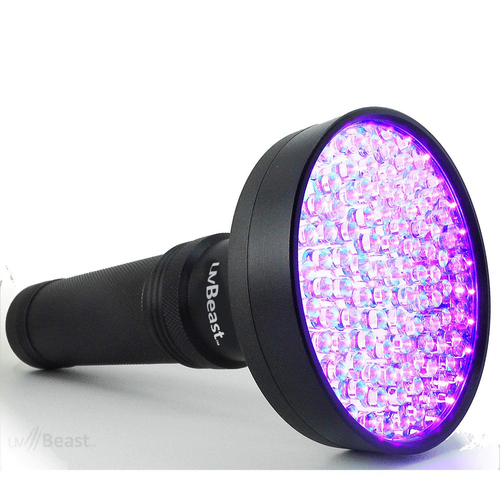 uvBeast V1 385-395nm Black Light UV Flashlight, High Power, 100 LED