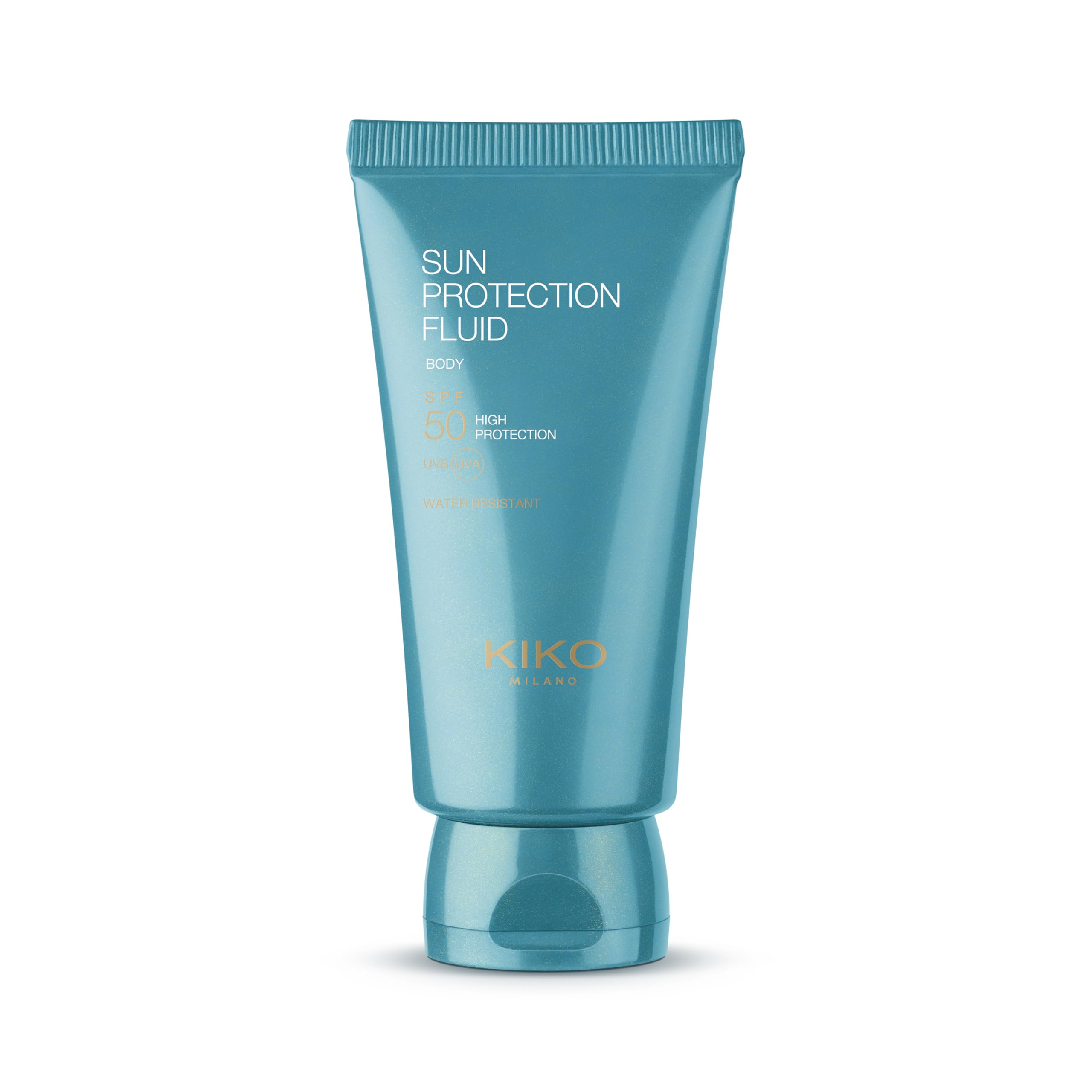 KIKO Milano Sun Protection Fluid Body Spf 50, Moisturising Body Sunscreen With SPF 50 And Hyaluronic Acid. Protects Against UVA And UVB Rays