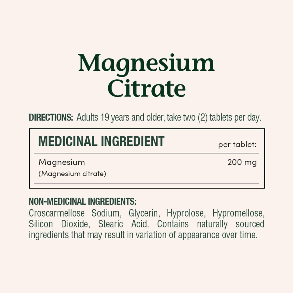 Nature's Bounty Magnesium Citrate 200 mg, 75 Tablets