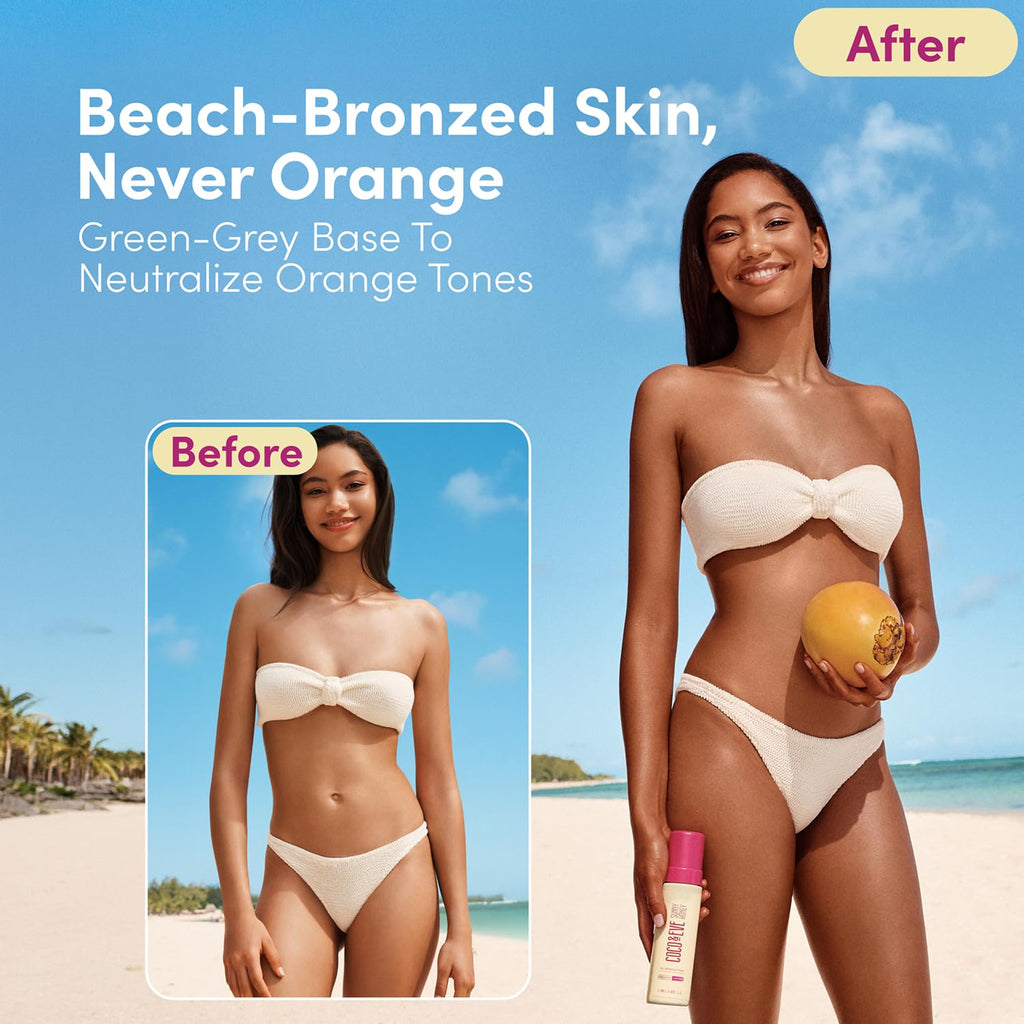 Coco & Eve Sunny Honey Self Tanner Foam - (Ultra Dark) Fast Drying, Streak-Free Sunless Tanning Mousse, Tropically Scented Lightweight Natural Looking Tan, Non-Sticky, Vegan, Cruelty Free | 6.7 Fl Oz
