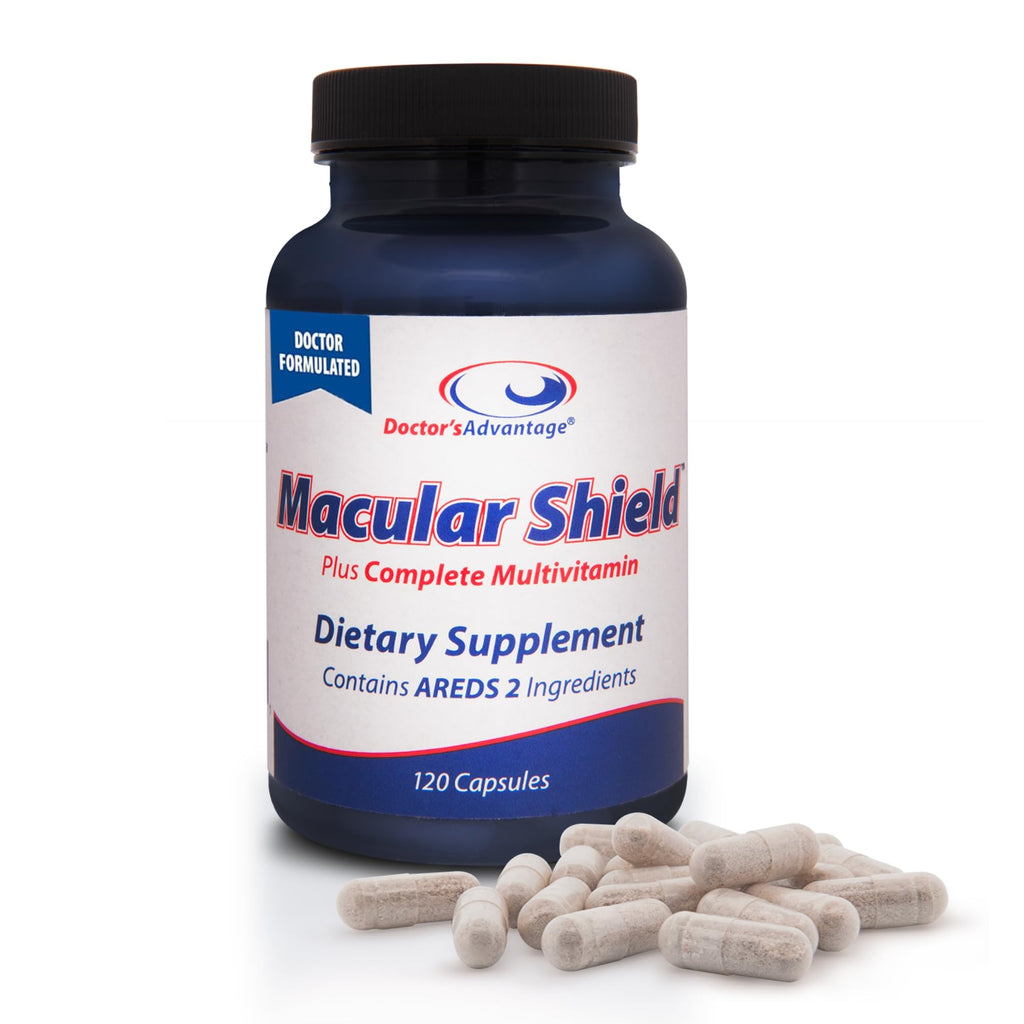 Doctor’s Advantage Macular Shield Eye Vitamins Plus Multivitamin – 120 Capsules, 30-Day Supply – Lutein and Zeaxanthin Supplements with AREDS 2® Vision Ingredients & Complete Multivitamin Complex