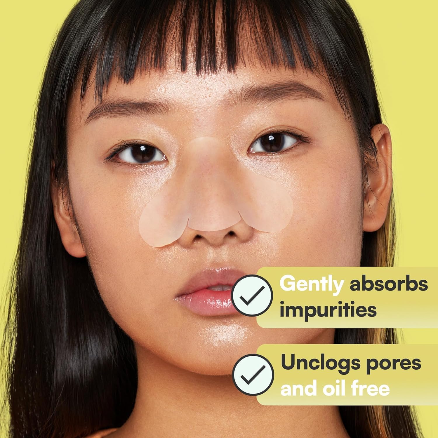 SKIN CHOICE Pore Strips - Breakout Patch Classic Nose Hydrocolloid Patches to Unclog and Shrink Pores, Nose Patch Absorbs Oil, Pimple Spot Blackhead Remover, Vegan (5 Count)
