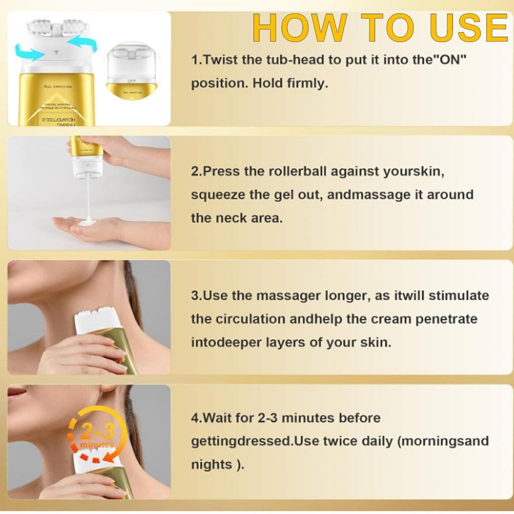Neck Creams for Firming Roller,AH-8 Firming Neck Cream for Sagging Skin,Neck & Eye Care Set,Eye Cream for Dark Circle and Puffy Eye,Tightening & Reduce Double Chin,Skin Tightening Cream Body