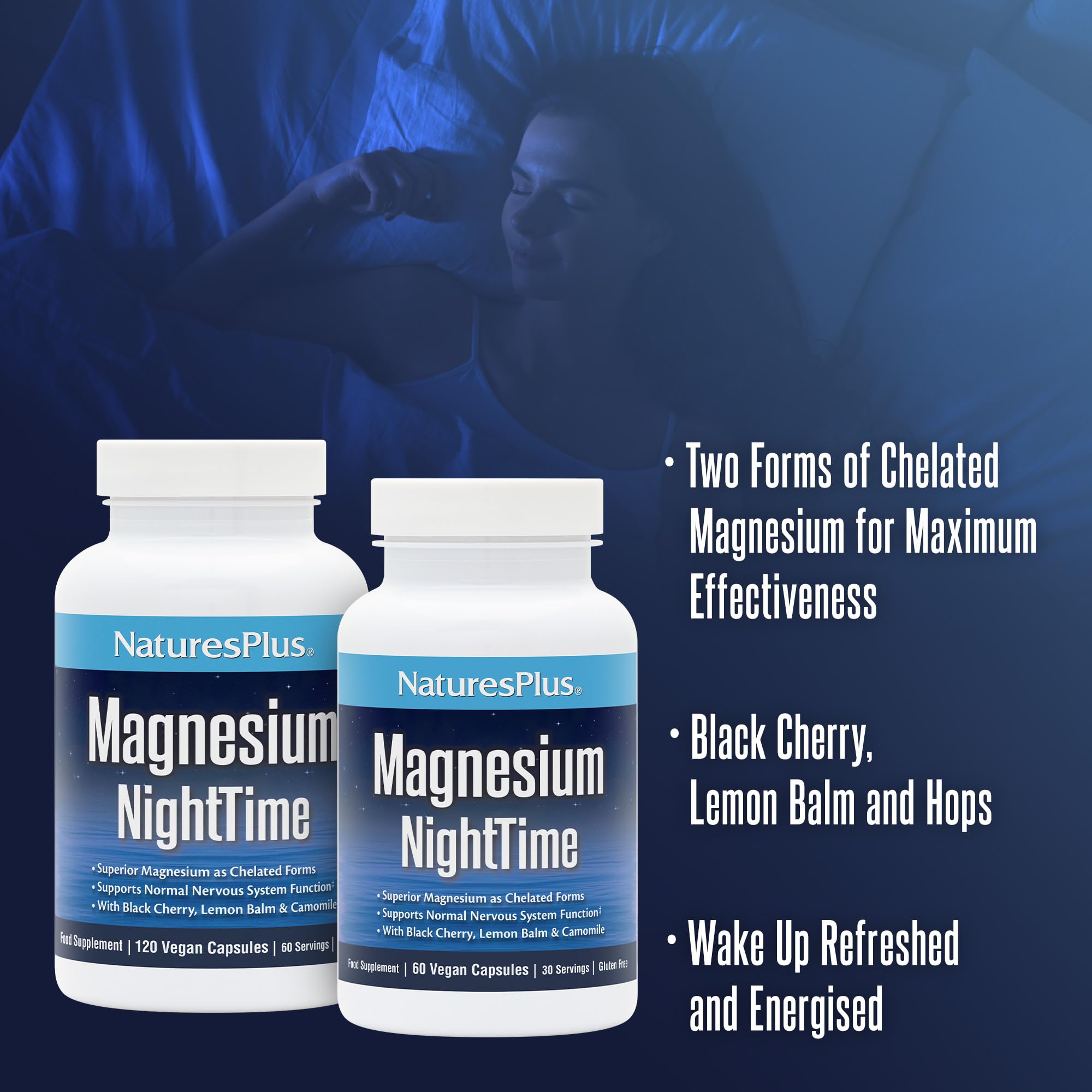 Kalmassure Magnesium Nighttime Cap 60