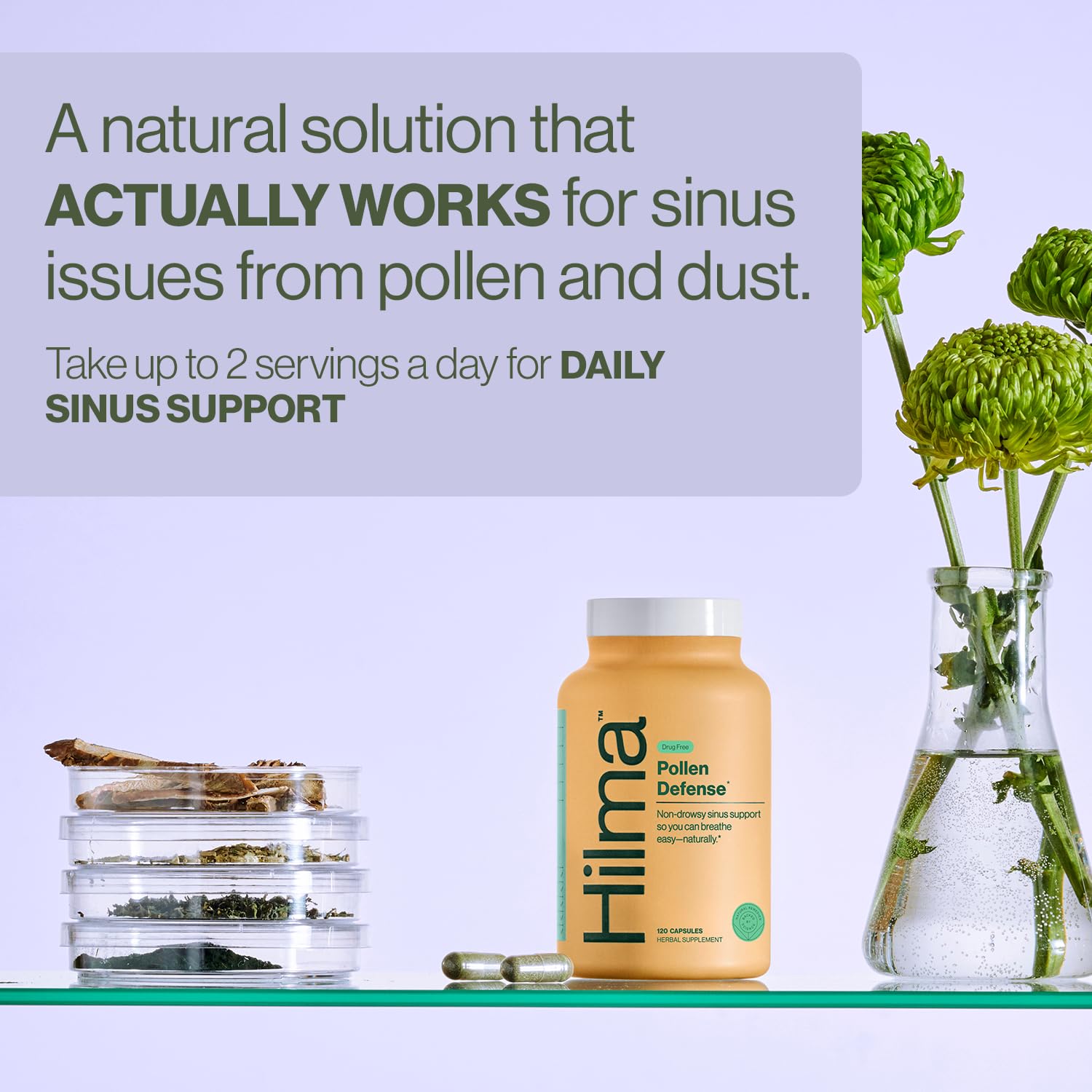Hilma Natural Sinus Support, 120 Vegan Capsules