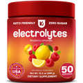 Keppi Electrolytes Powder – Raspberry Lemonade Flavor 50 Servings – No Sugar Hydration Supplement with Magnesium, Potassium, Sodium – Keto, Vegan, Fasting-Friendly, Zero Calorie Electrolyte Drink