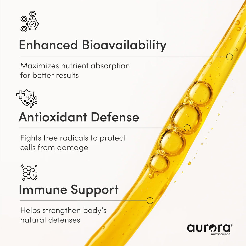 Aurora Nutrascience Liposomal Liquid Vitamin C - Healthy Immune Support Supplement for Adults, Sugar Free, 3000 mg per Serving, Vegan, Gluten Free, Non-GMO - 32 Single Serve Packets, Orange