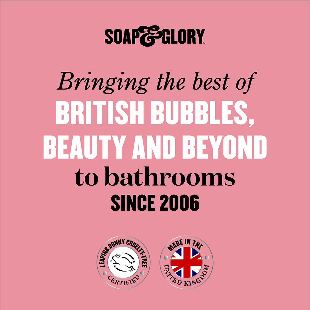 Soap & Glory Perfect Zen Nourishing Bath & Shower Oil - Lavender Oil & Tonka Bean Scented Body Care - Vitamin E & Argan Oil Body Moisturizer - Foaming Bath Oil (200ml)
