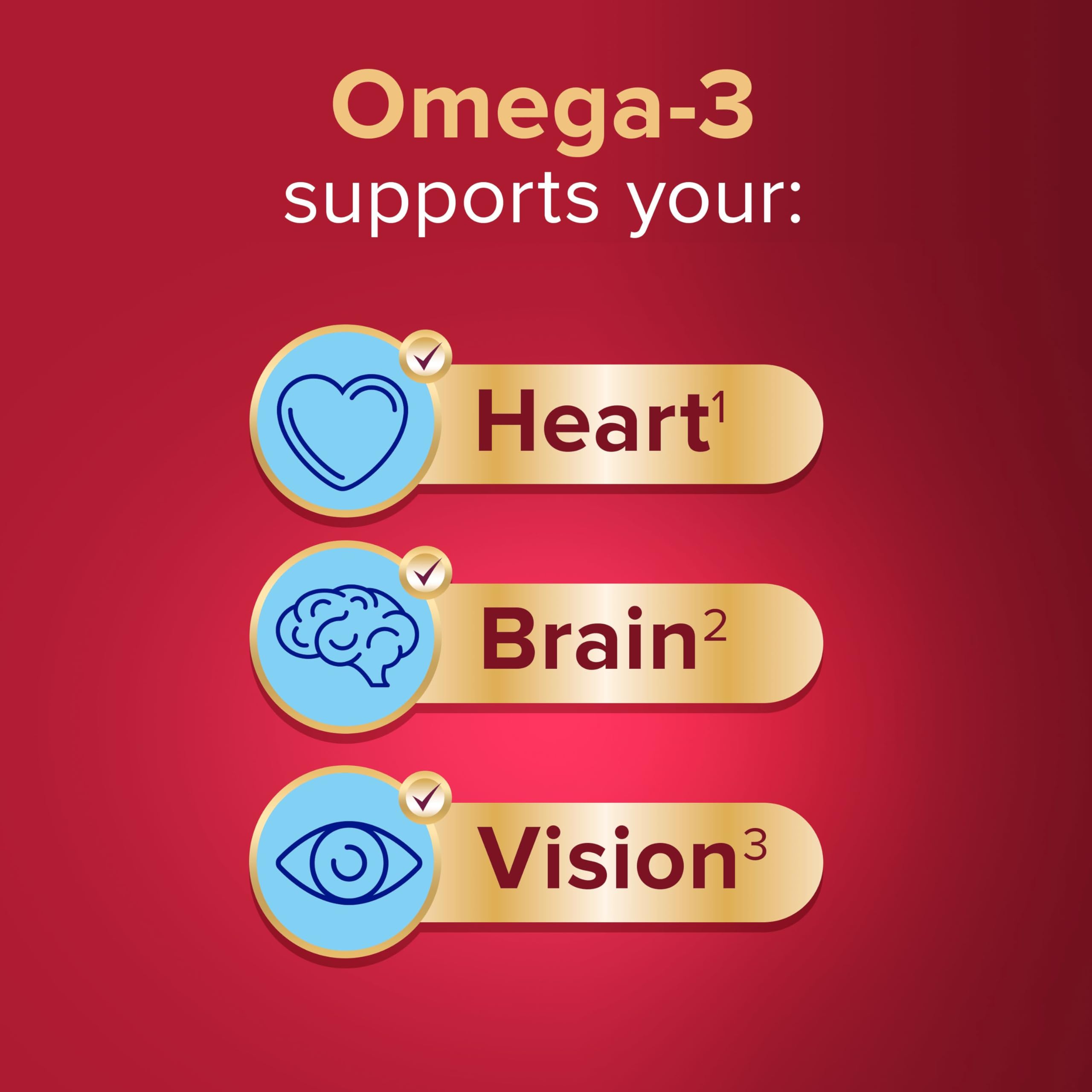 Seven Seas Omega-3 and Multivitamins Man 50plus, 30-Day Duo Pack, with B Vitamins and Calcium, 30 Omega-3 Capsules and 30 Multivitamin Tablets