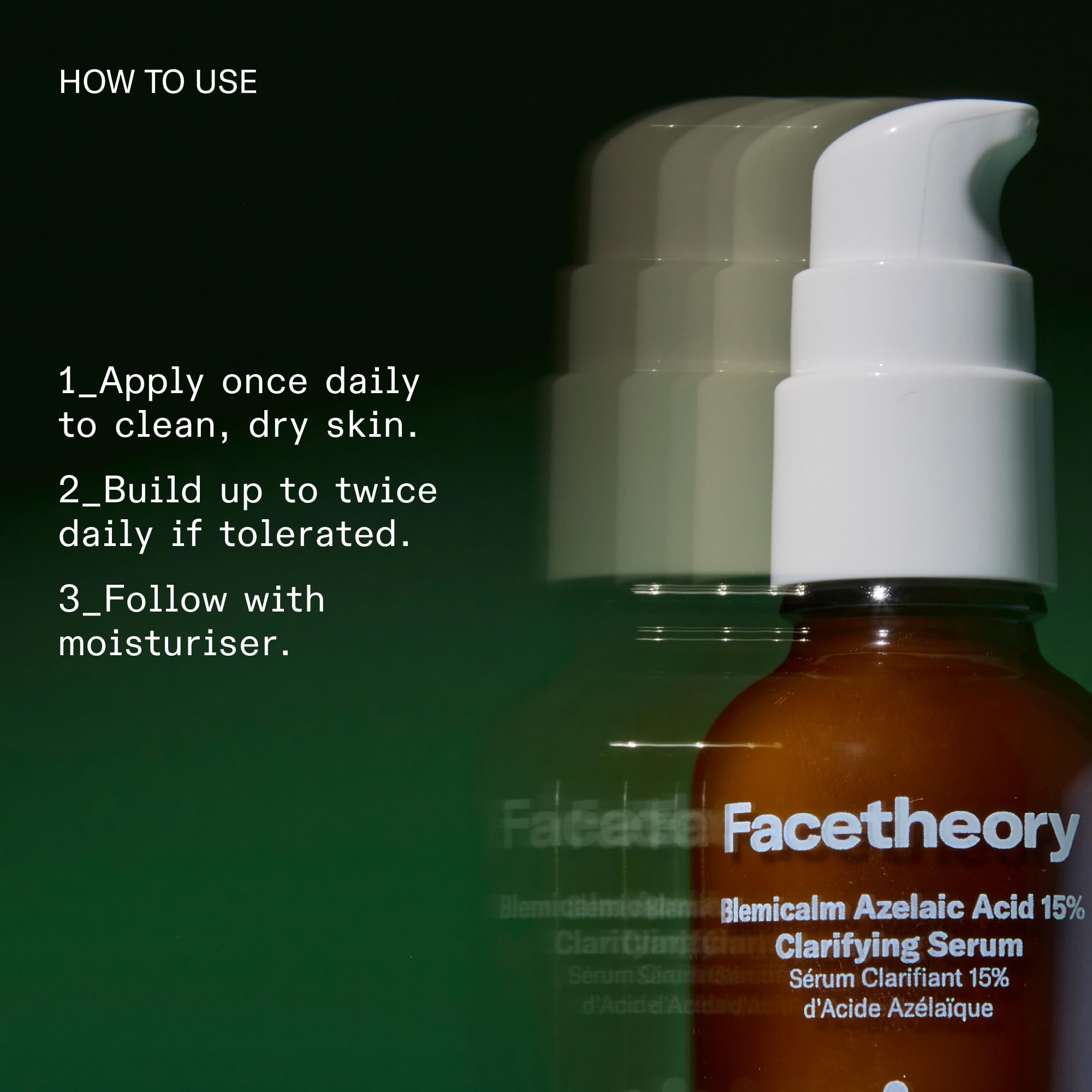 facetheory Blemicalm Azelaic Acid 15% Clarifying Serum (Unscented) - Control Blemishes, Redness & Breakouts with Powerful Azelaic Acid Serum - Azelaic Acid Cream for Clearer Skin (30 ml)