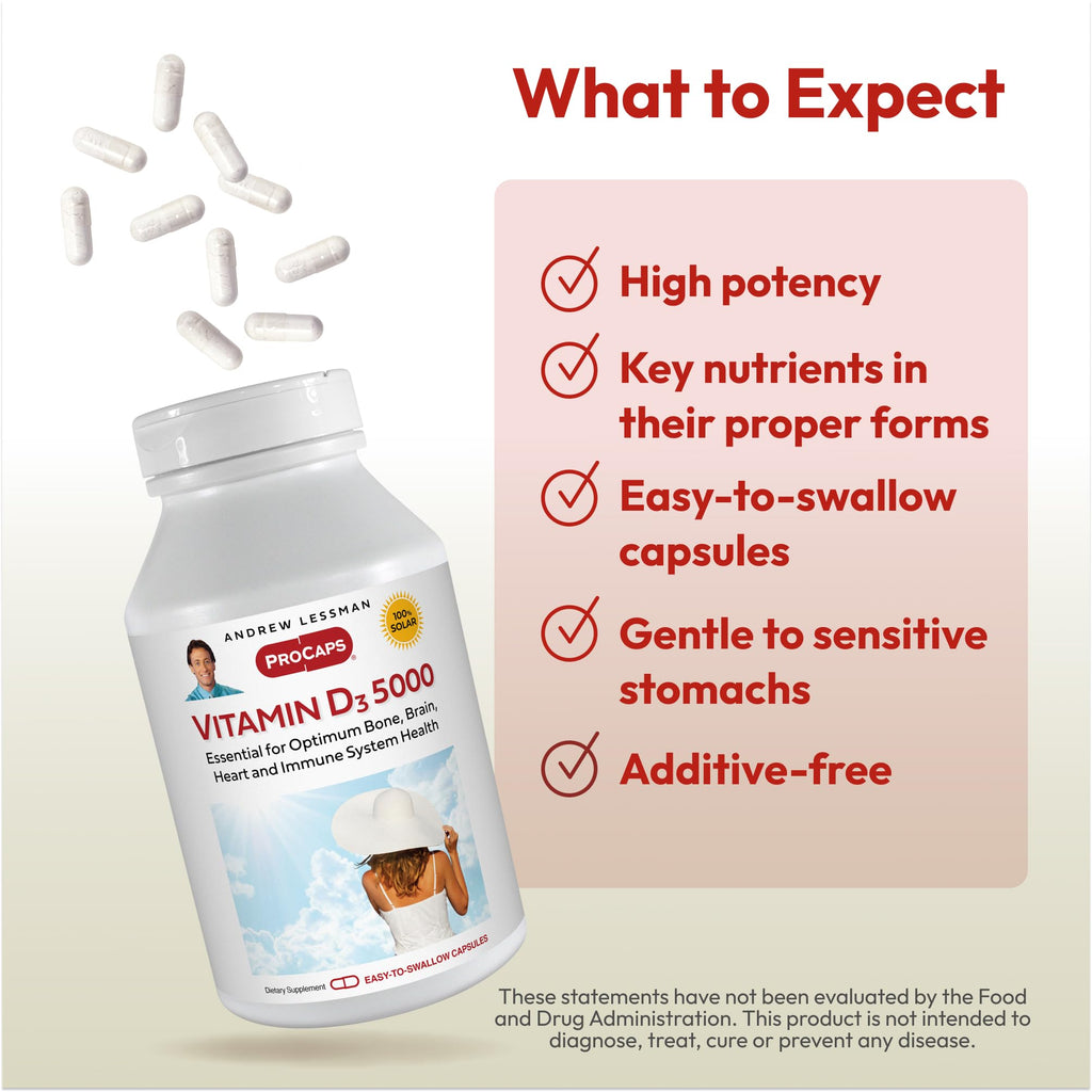 ANDREW LESSMAN ProCaps Vitamin D3 1000 IU 60 Capsules