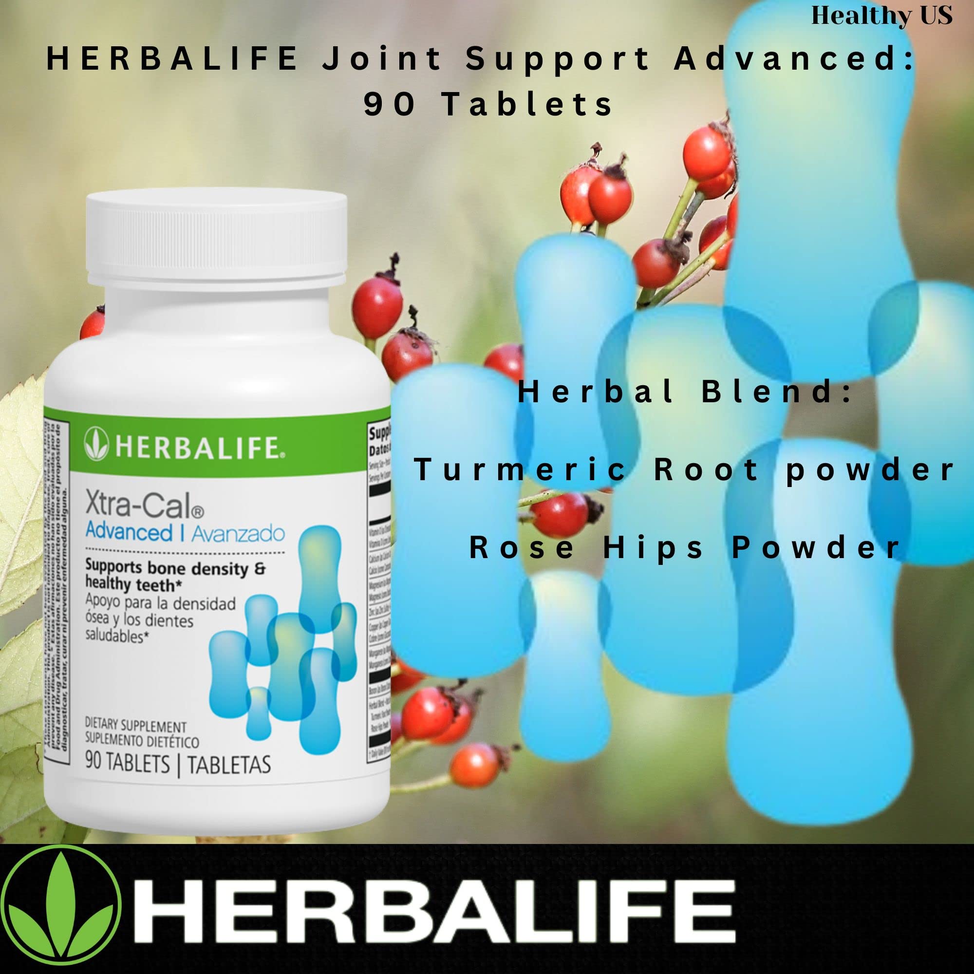 Herbalife Xtra-Cal Advanced: Tablets with Vitamin D and Minerals, Rich in Calcium (90 Tablets)