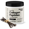 Perfect Keto Collagen Peptides, Vanilla, 10g Protein Powder, Low Carb, No Sugar Added, Keto Friendly Coffee Creamer & Drink Mix, Grass Fed Bovine Type 1 & 3 Supplement with MCT Oil, 20 Servings