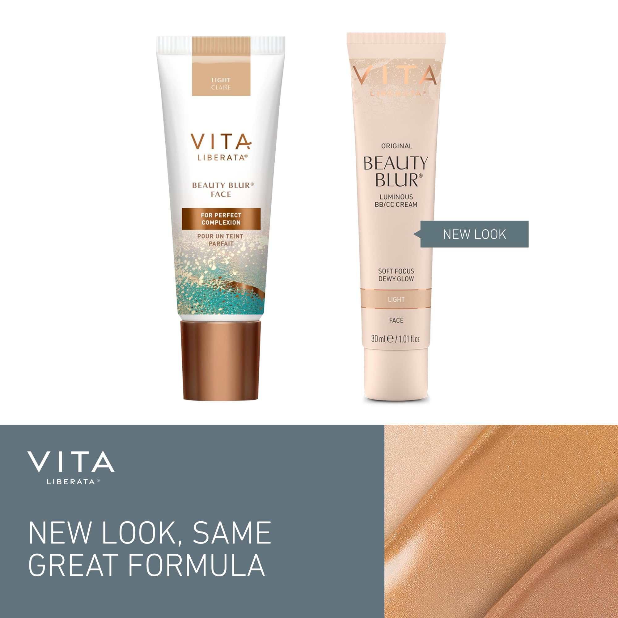 Vita Liberata Body Blur - Light, Skin Perfecting Leg & Body Makeup, Wash Off Instant Tanner, Radiant Glow & Flawless Finish, 3.38 fl oz