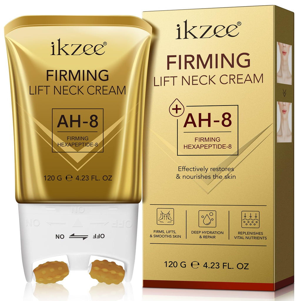 Firming Neck Cream,Roller Neck Cream for Crepey Skin Body Care Comfort,Moisturizing Body Cream,Anti-Aging and Reduces the Fine Lines and Wrinkles 4.23oz