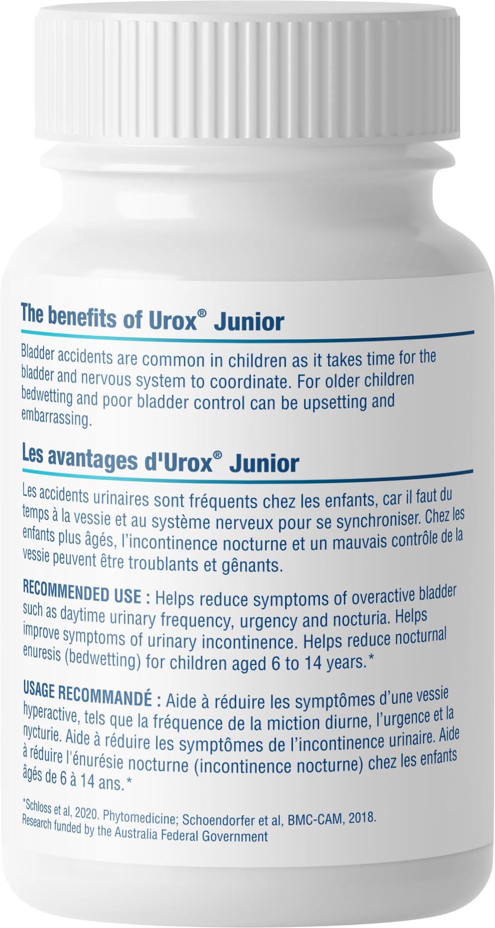 UROX Junior Natural Bladder Control - Nocturnal Enuresis or Bedwetting Supplements. Supports Bladder Control, Reduces Urinary Frequency, and Bladder Accidents for Kids, 30 Vegetarian Capsules (30)