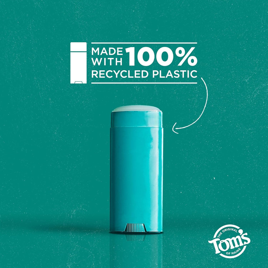 Tom's of Maine Natural Long-Lasting Deodorant Stick Lavender 2.25 Oz (Pack of 5)