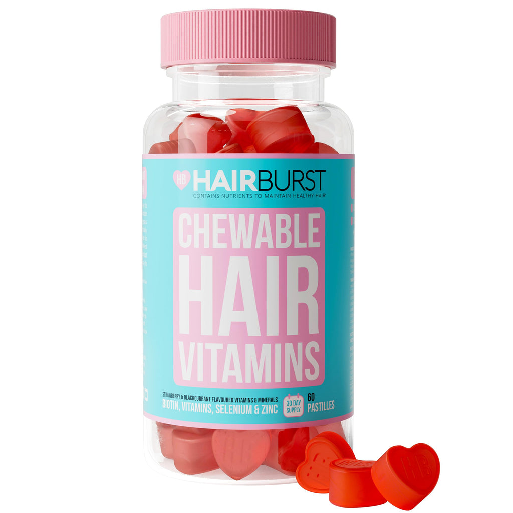 HAIR BURST Hair Growth Biotin Gummies - Daily Vitamins - 30 Day Supply