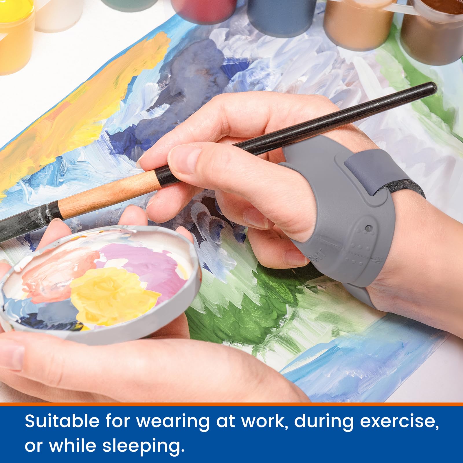 Willcom Flexible CMC Thumb Brace for Stabilizes CMC Joint, Thumb Splint for Arthritis Pain and Support, Comfortable Thumb Support Stabilizer for Osteoarthritis for Women and Men (Right Hand, M)