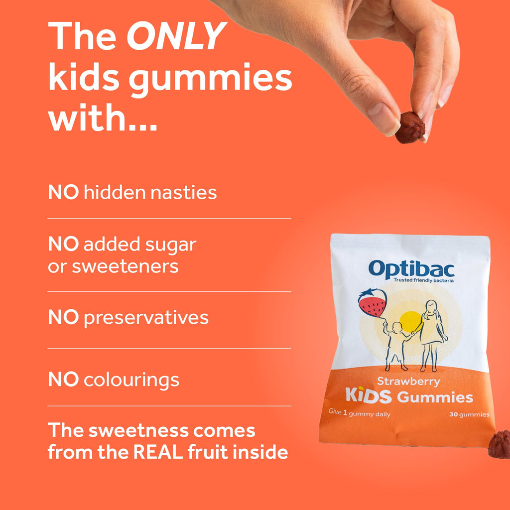 Optibac Kids Gummies - Friendly Bacteria for Kids - 60 Vegan Gummies
