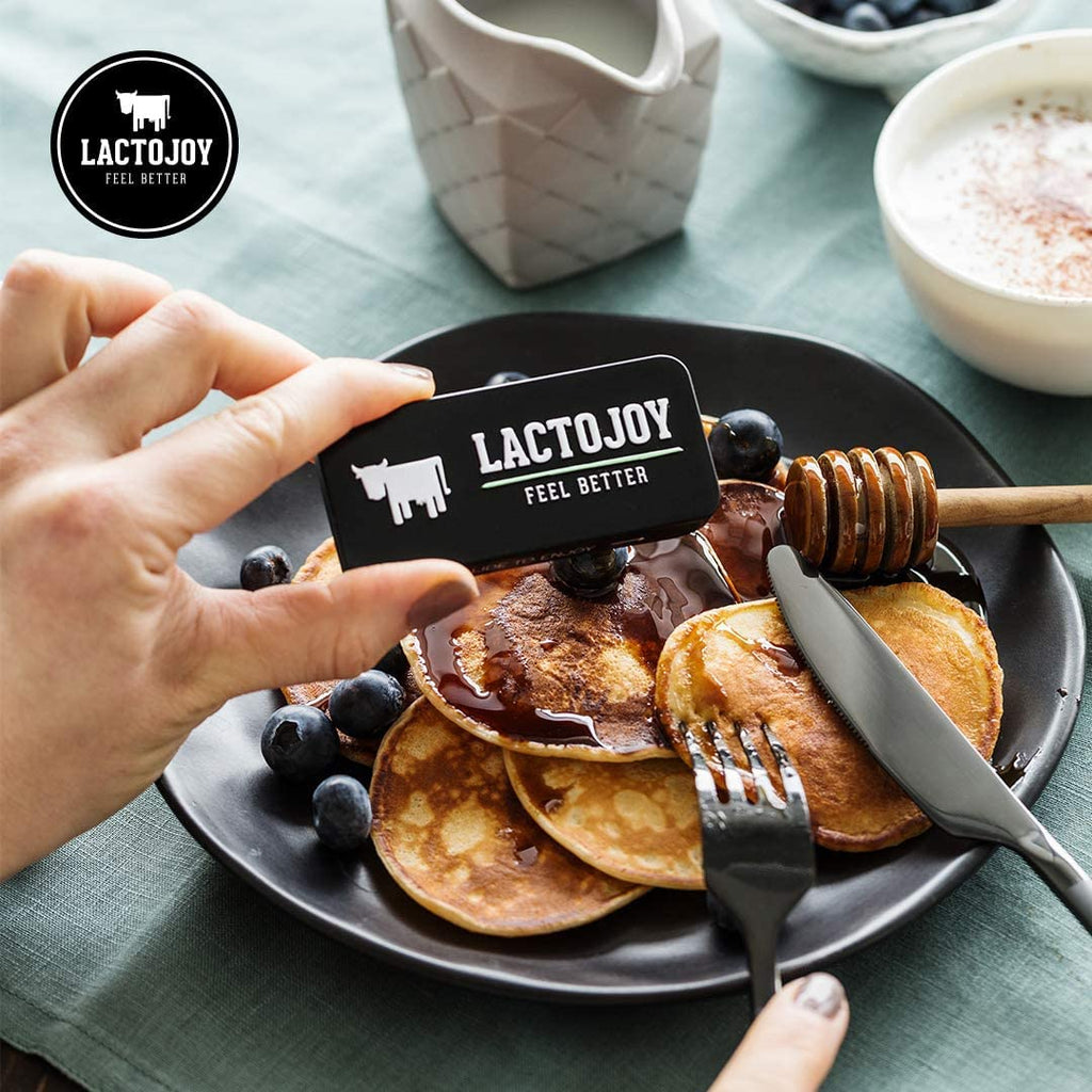 LactoJoy Lactase Tablets | Helps with Lactose Intolerance | Contains 45 Pcs. of Extra-Strength Dose (14,500 FCC) Lactase Enzyme Tablets | 100% Vegan | Supports The Lactose Digestion