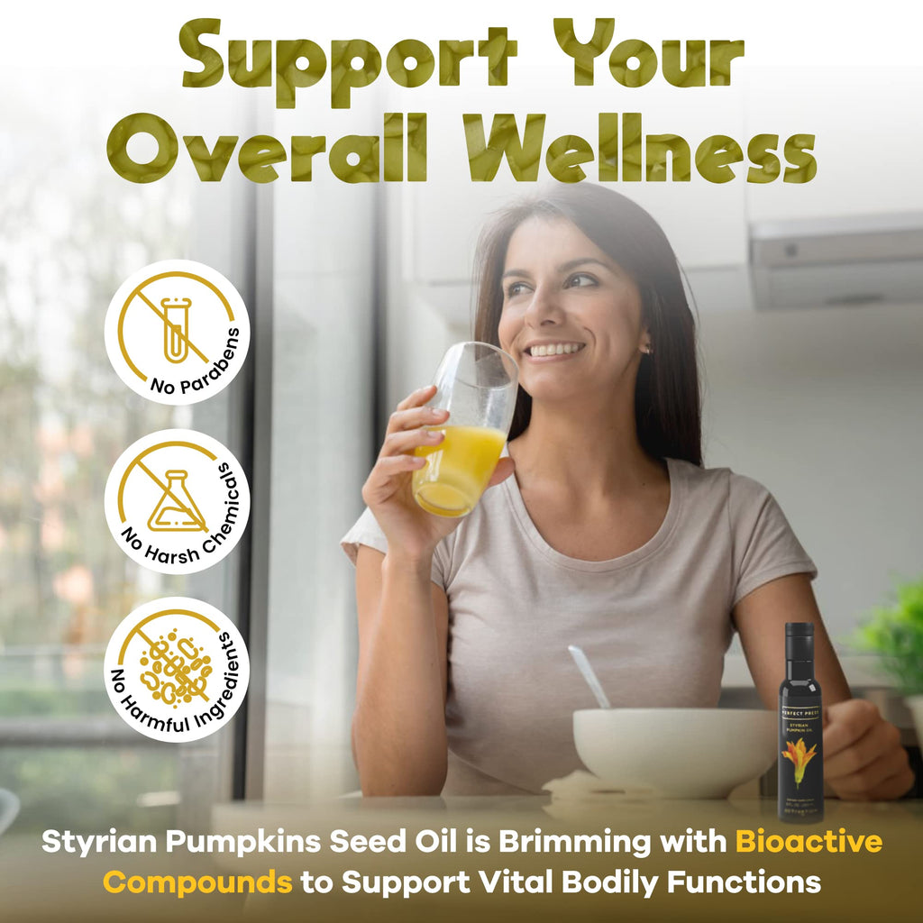 Activation Products, Perfect Press Styrian Pumpkin Oil – Powerful Antioxidant Pumpkin Seed Supplement – Organic, Vegan Liquid Pumpkin Seed Oil for Prostate, Bladder and Kidney Health, 250ml / 8 Fl.Oz.