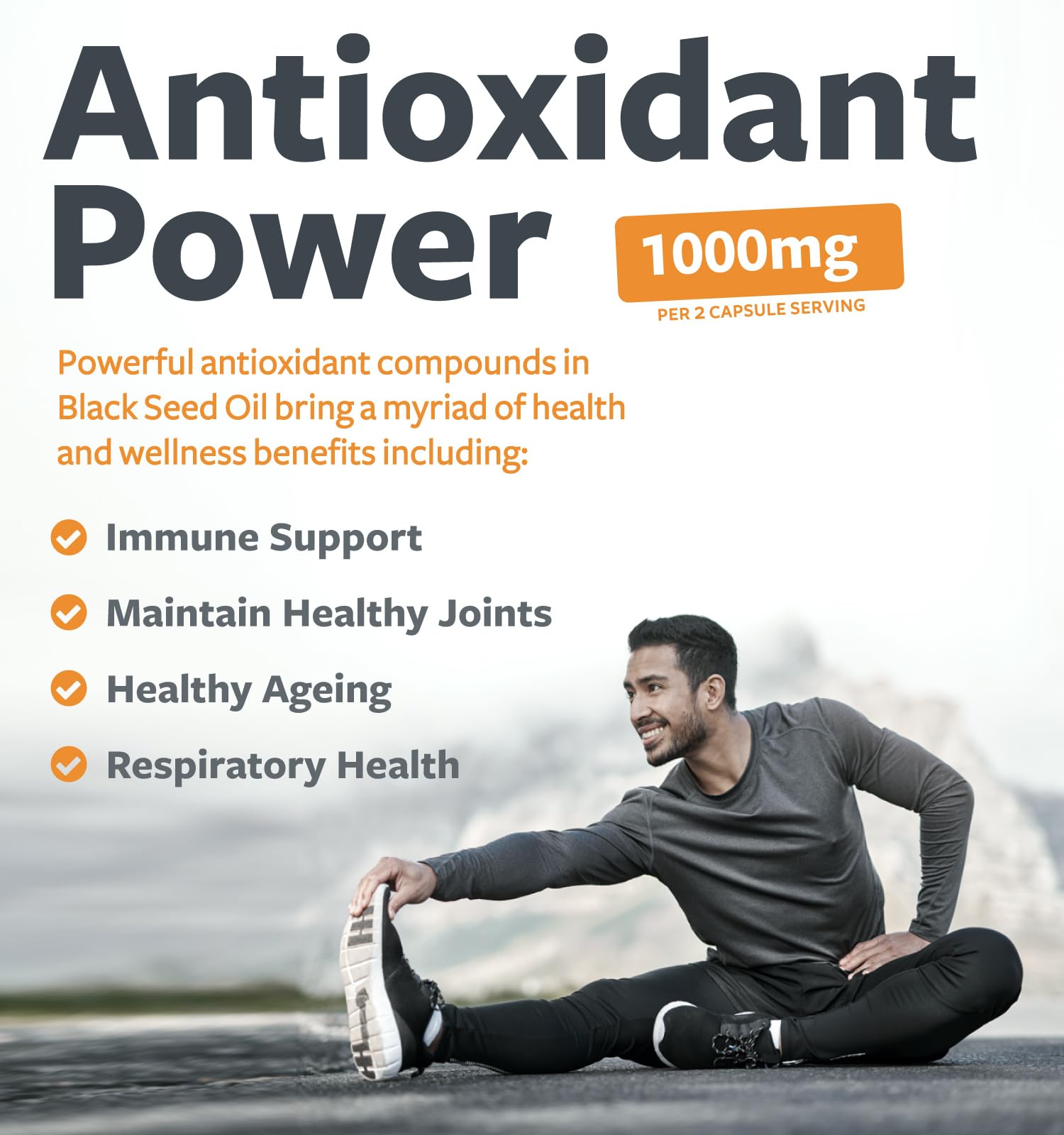 Black Seed Oil - 180 Softgel Capsules (Non-GMO & Vegan) Premium Cold-Pressed Nigella Sativa Producing Pure Black Cumin Seed Oil with Vitamin E - 500mg Each, 1000mg Per 2 Capsule Serving