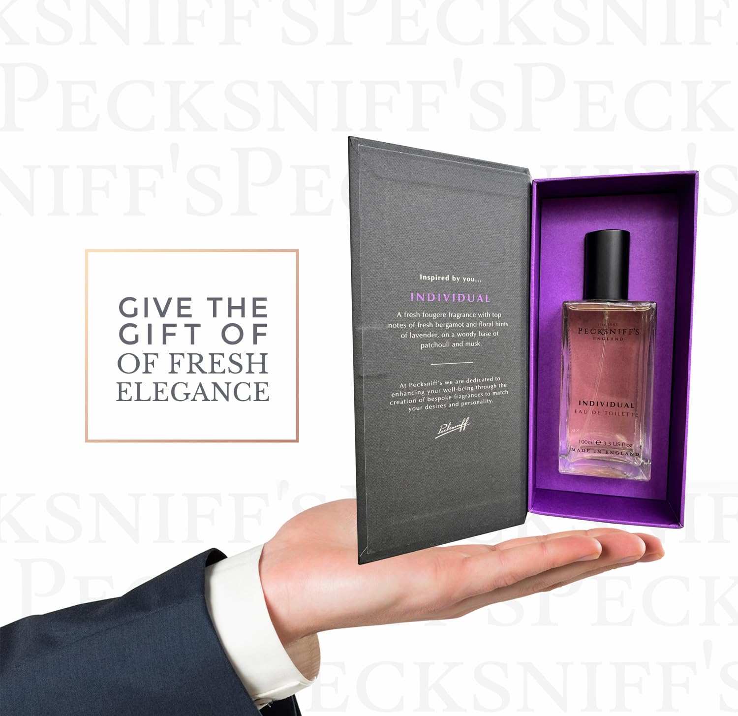 Pecksniff's Men’s Eau de Toilette – Individual Scent, 100ml/3.3 fl oz Cologne – Bold, Masculine Fragrance in Spray Bottle