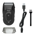 Wahl Compact Rechargeable Lithium Ion Shaver Kit with Hygienic Rinseable Foils & Cutter Bar with Dual Flexible Foils that Move with the Contours of Your Face - 7065