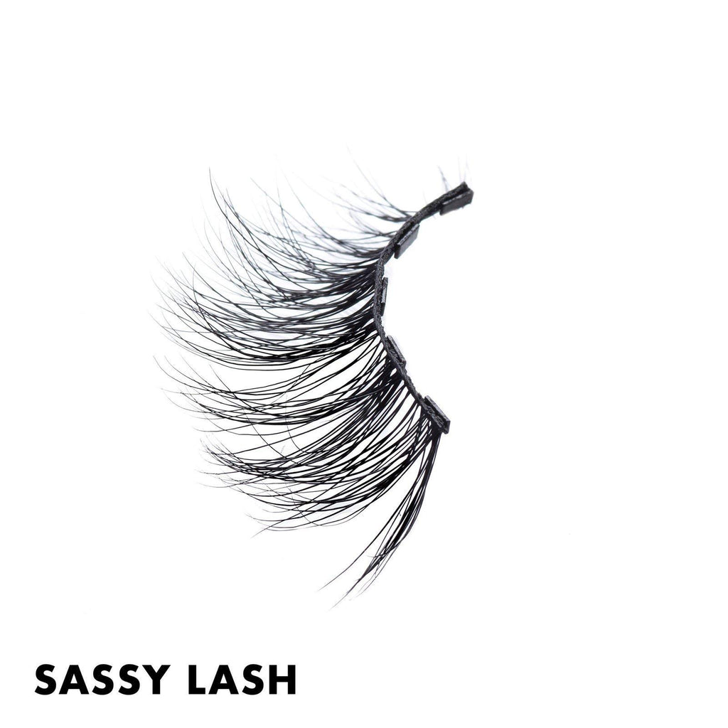MoxieLash - Dramatic Kit - Liquid Magnetic Eyeliner, Three Sets of Premium Magnetic Lashes - Sassy, Money and Bossy Lash Sets - Up to 90 Wears - No Glue & Mess Free