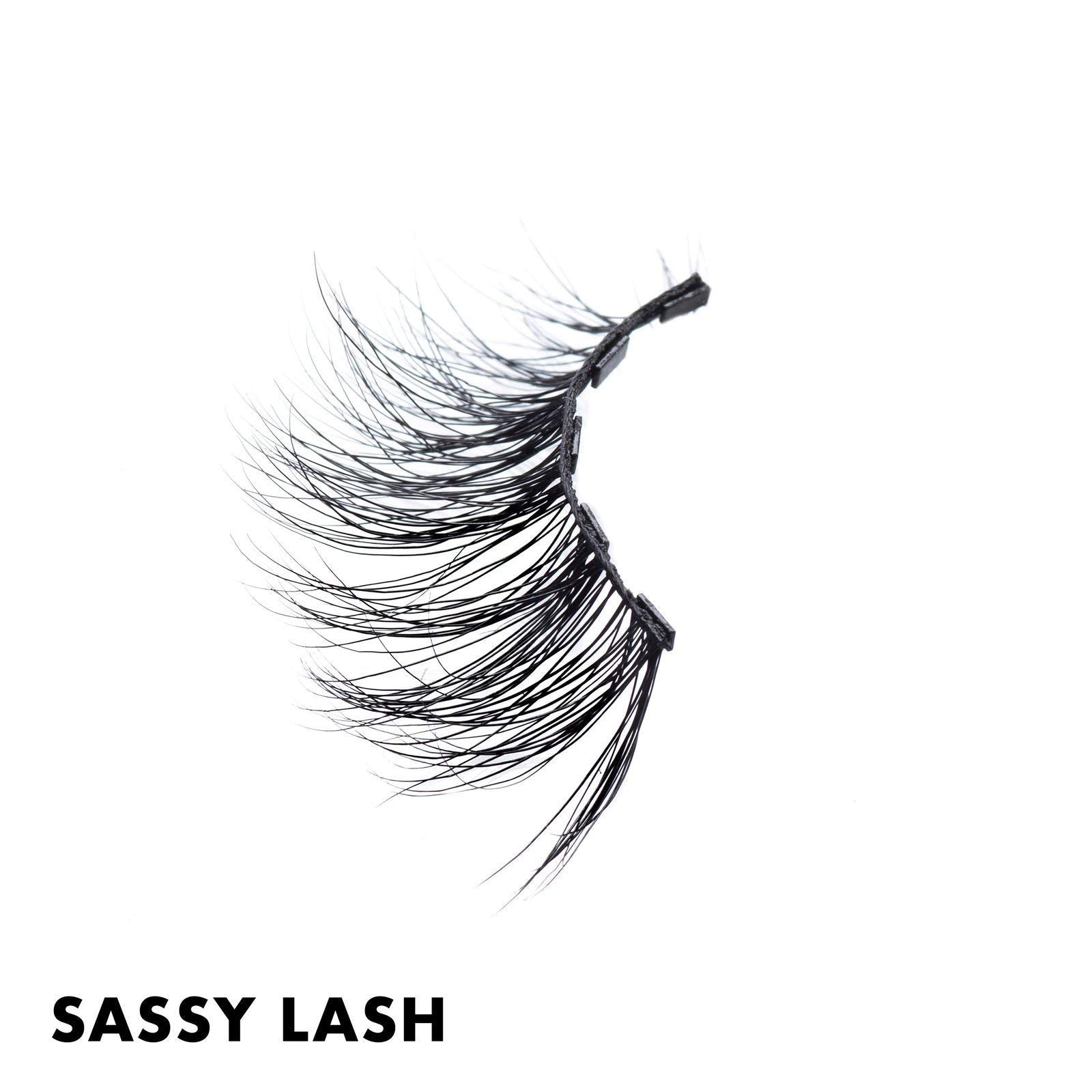 MoxieLash - Dramatic Kit - Liquid Magnetic Eyeliner, Three Sets of Premium Magnetic Lashes - Sassy, Money and Bossy Lash Sets - Up to 90 Wears - No Glue & Mess Free