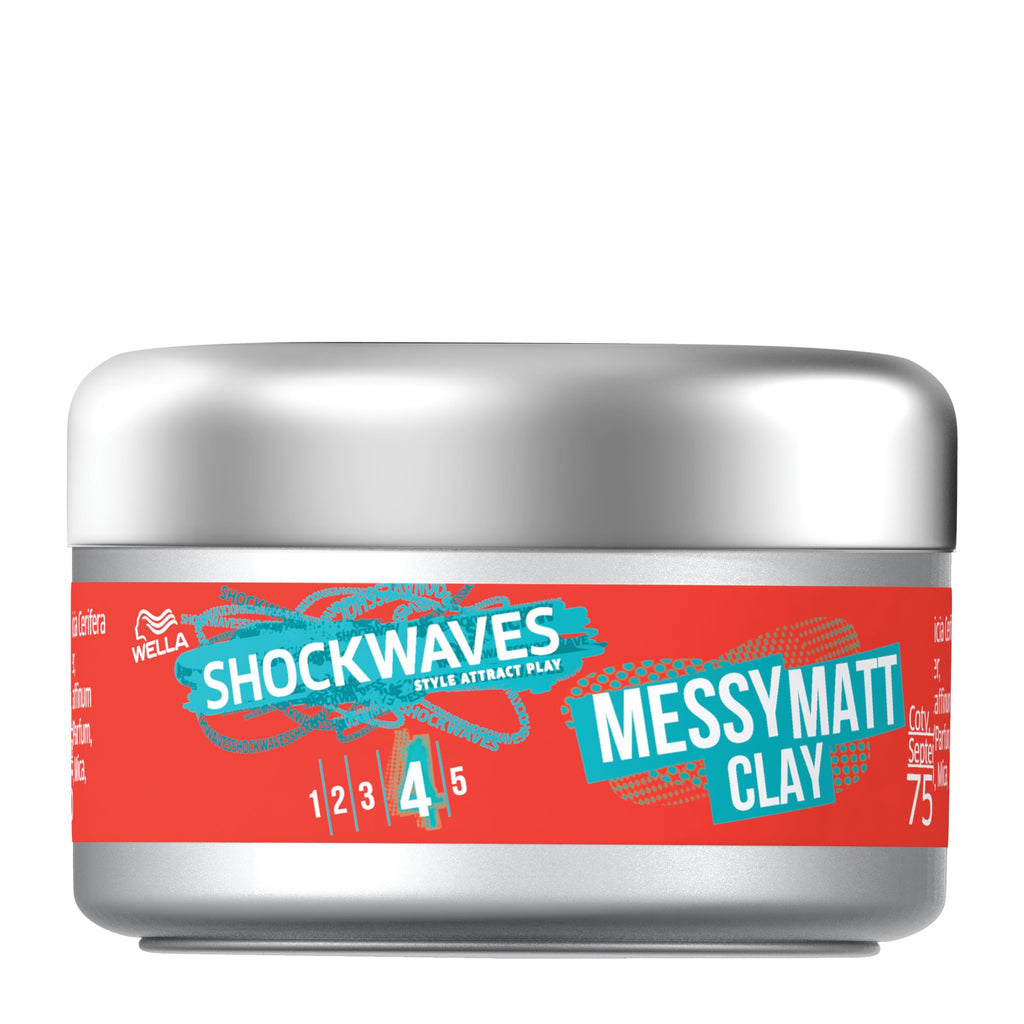 Wella Professionals Shockwaves Messy Matt Clay, 75ml