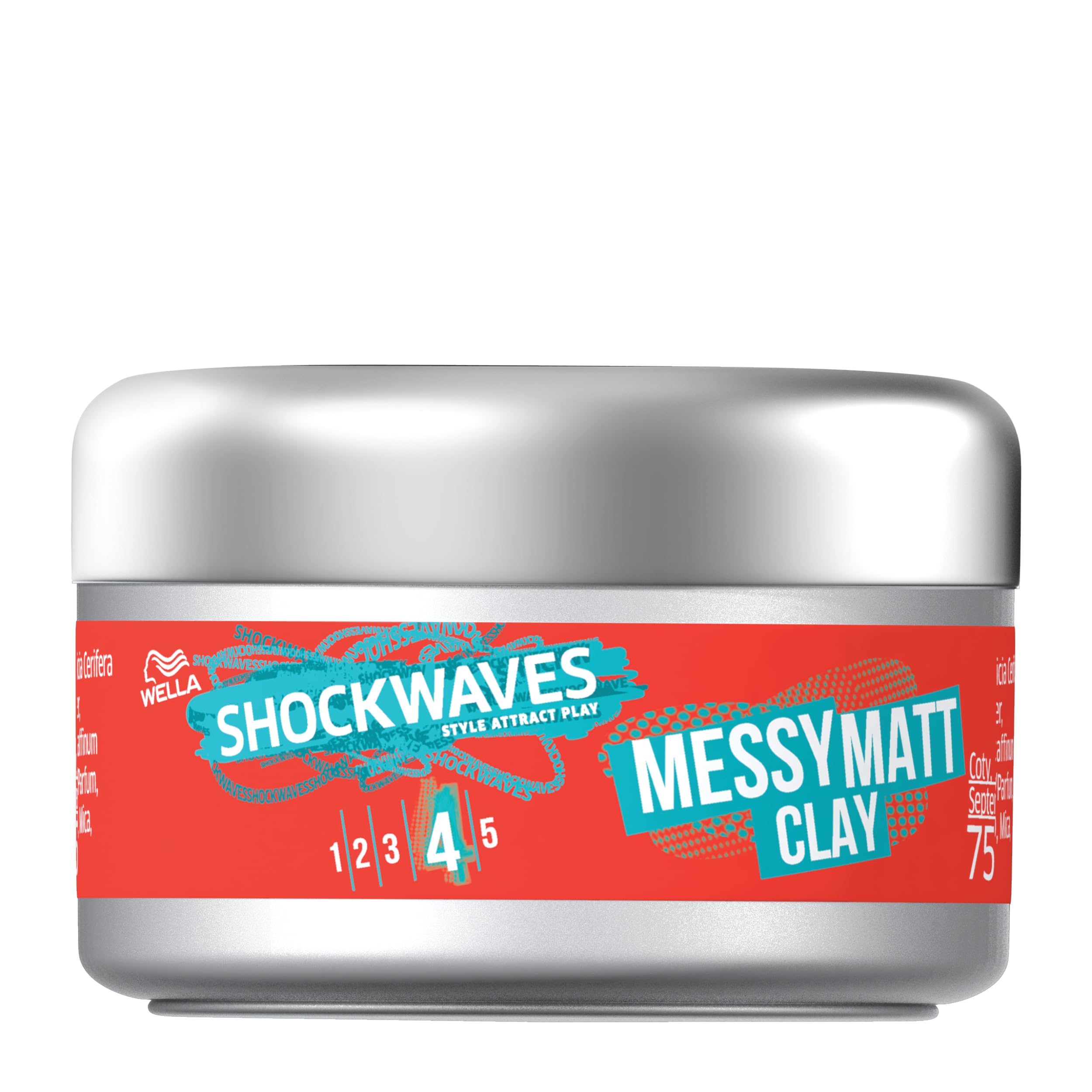 Wella Professionals Shockwaves Messy Matt Clay, 75ml