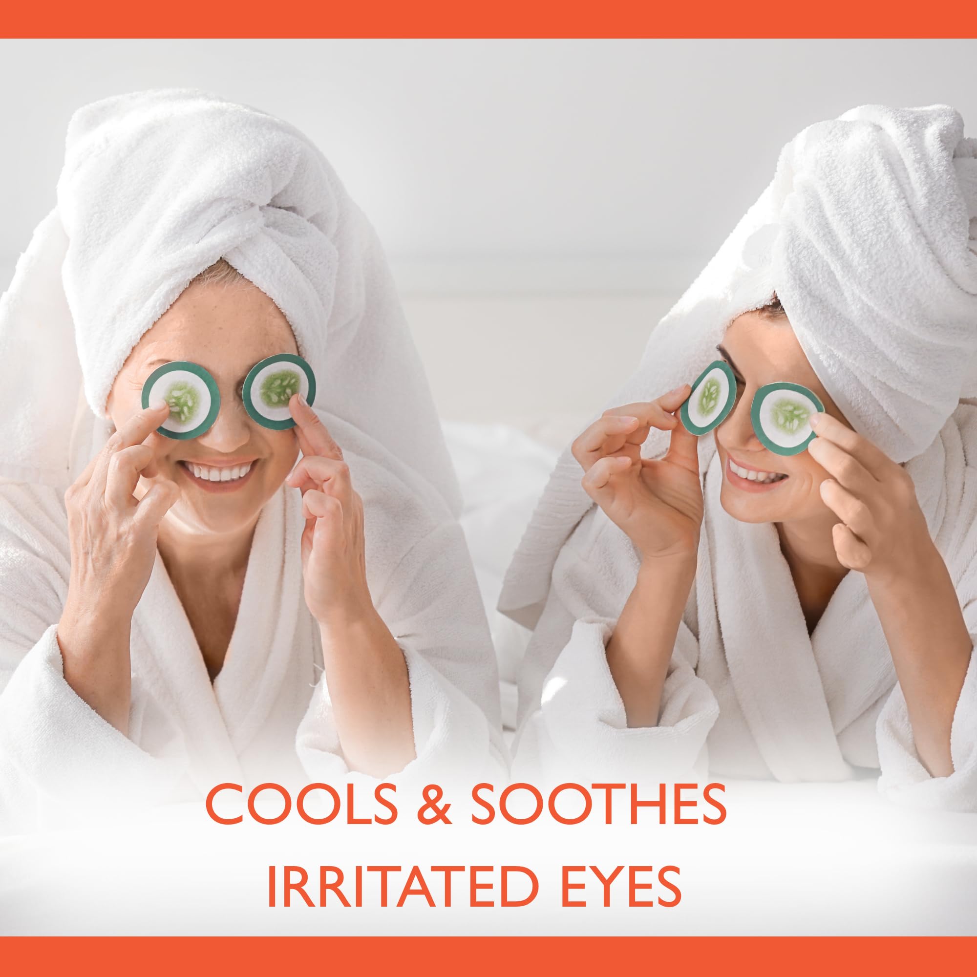 Nuage Cooling Eye Pads - Cools & Soothes Irritated Eyes | Infused with Cucumber & Vitamin E - Refresh & Revive | Suitable for Daily Use - Relax & Pamper (10 Pack)