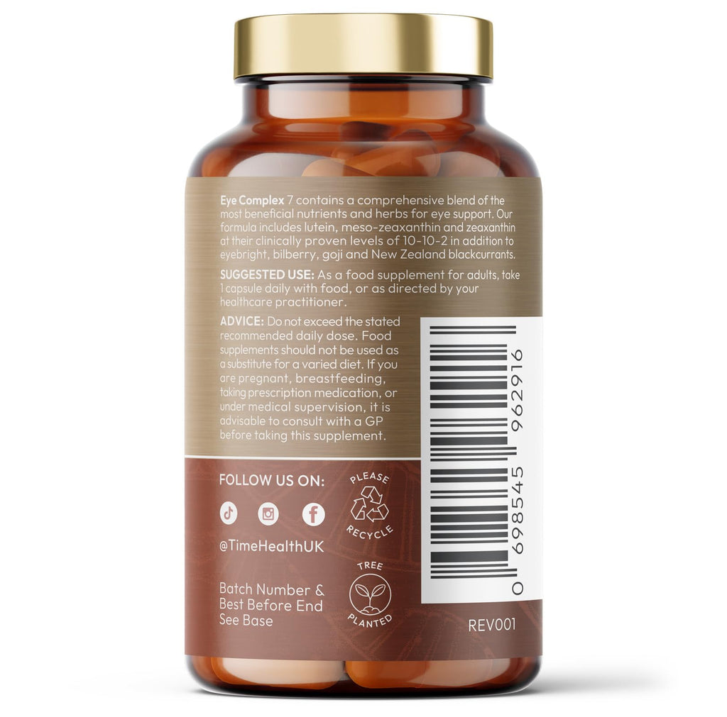 Eye Complex 7-120 Capsules - Lutein, Meso-Zeaxanthin, NZ Blackcurrant