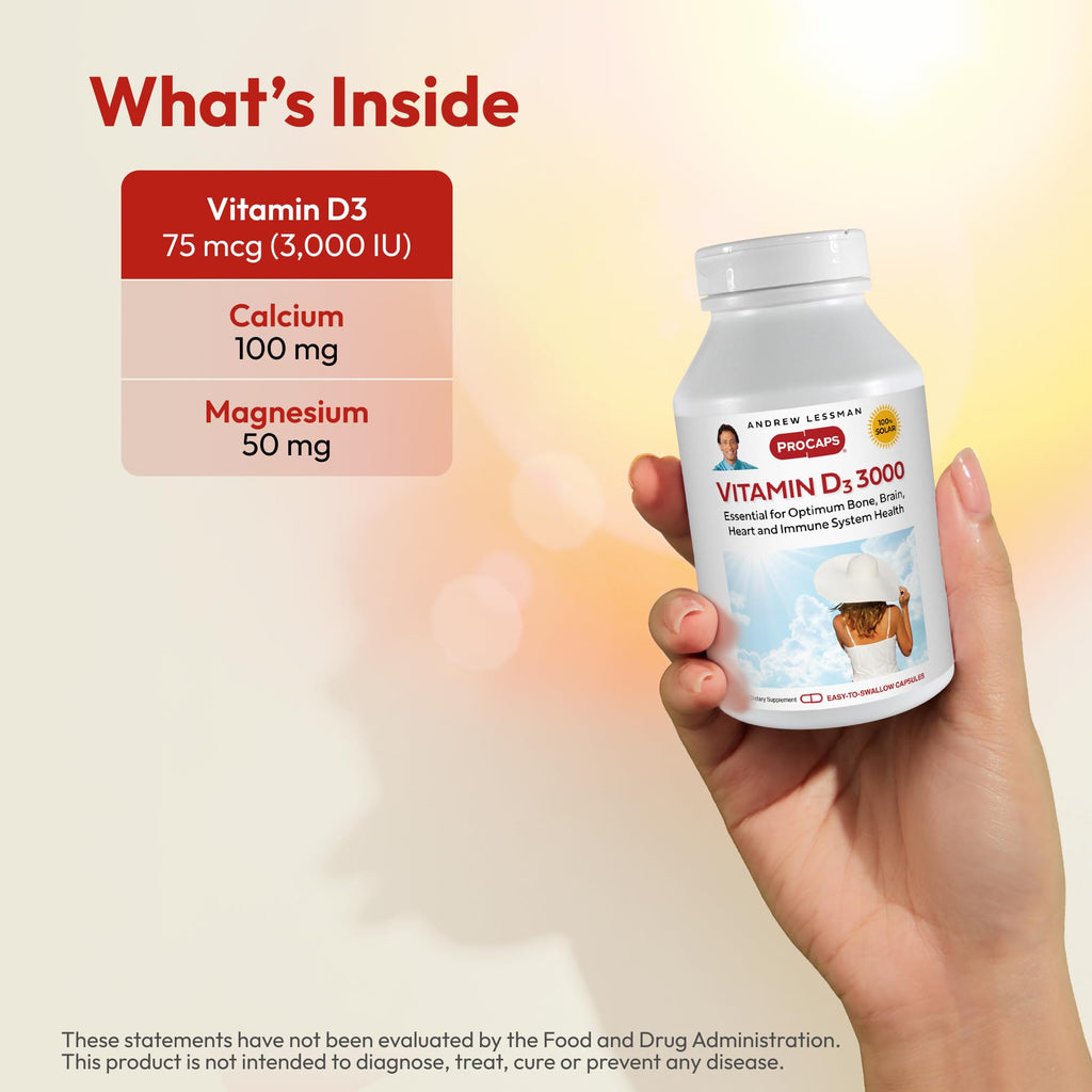 ANDREW LESSMAN ProCaps Vitamin D3 1000 IU 60 Capsules