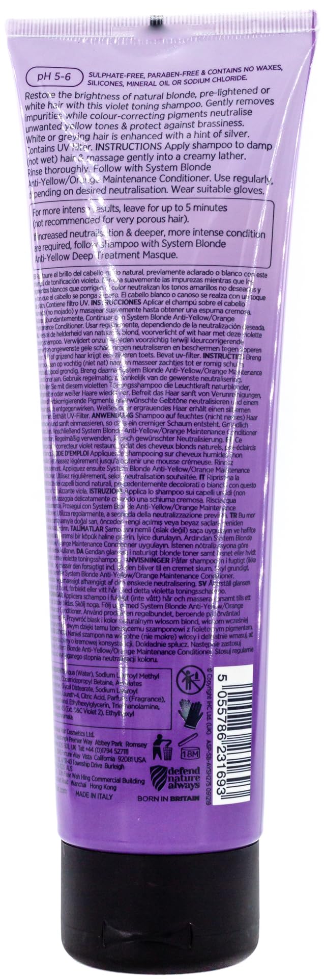 A.S.P. System Blonde Anti Yellow Shampoo 275ml