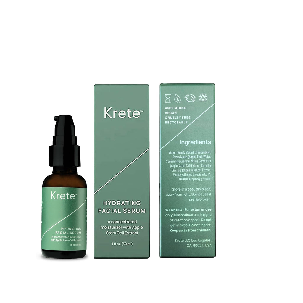 krete One-Two Punch with Probiotic Facial Cleanser & Facial Serum for Men – Moisturize, Hydrate, and Protect Your Skin in 30 Seconds