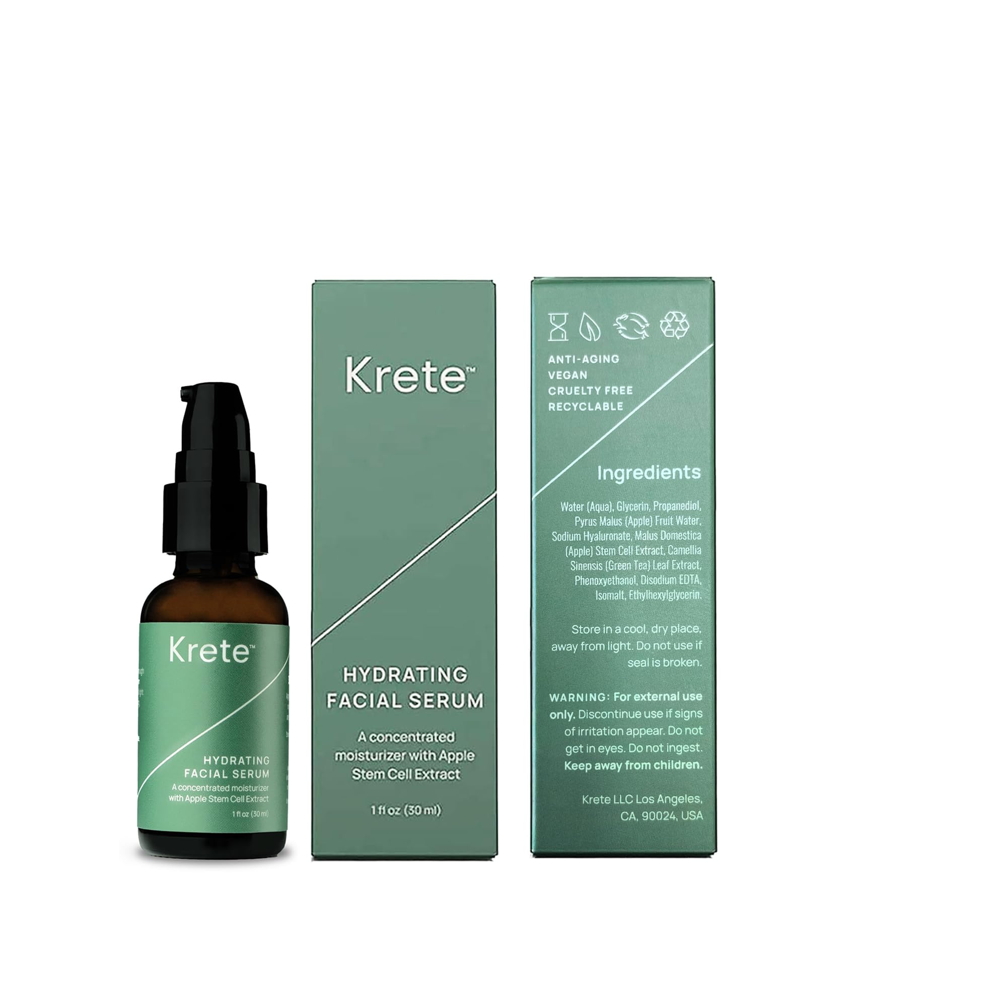 krete One-Two Punch with Probiotic Facial Cleanser & Facial Serum for Men – Moisturize, Hydrate, and Protect Your Skin in 30 Seconds