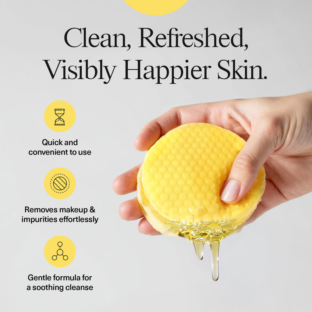 Turmeric Kojic Acid Cleansing Pads - Turmeric Face Scrub Pads with Vitamin C (30 pads), Kojic Acid and Turmeric Cleansing Pads for Exfoliation - Made With Vitamin B5