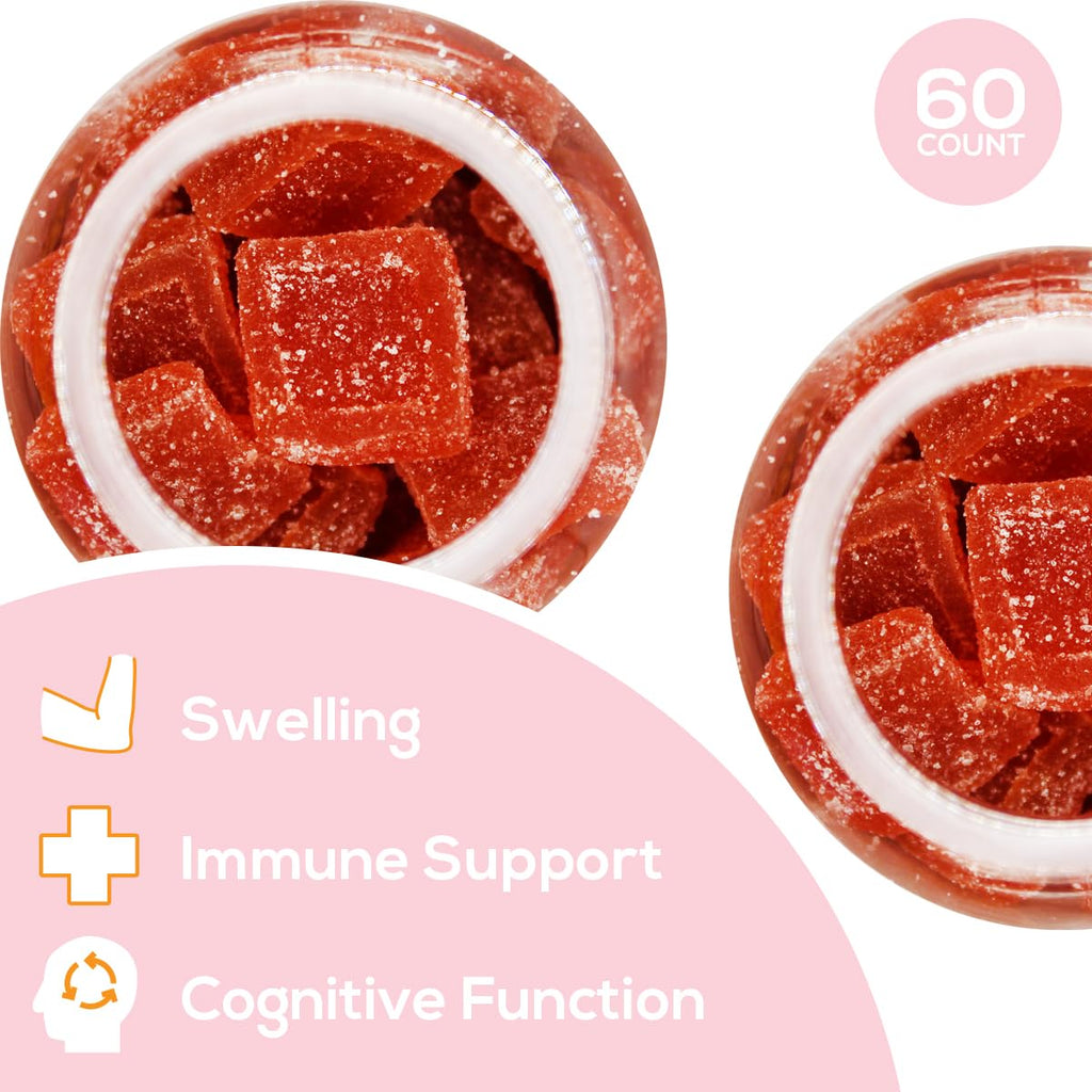 Safer Products Lion’s Mane Mushroom Gummies - May Support Focus, Memory, and Mood - Lemon Berry Flavor - Vegan, Non-GMO, Gluten-Free, Gelatin Free - 120 Count