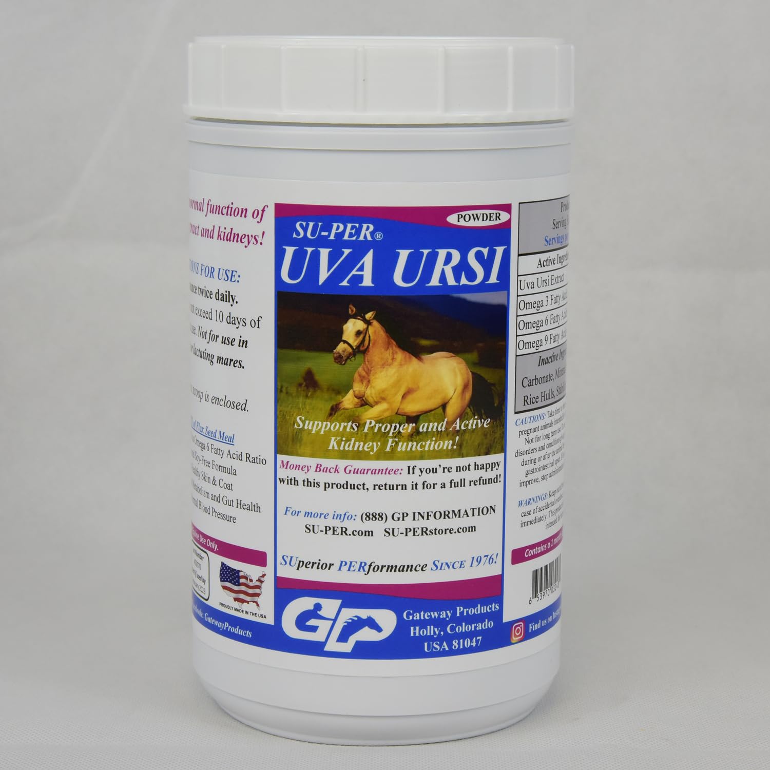 SU-PER Uva Ursi Supplement for Horses - Supports Proper and Active Kidney Function & Healthy Urinary Tract - 4 Pound