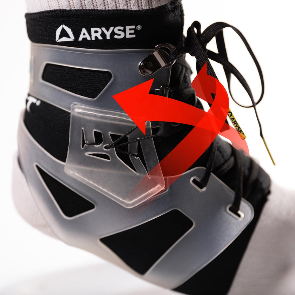 ARYSE IFAST Ankle Brace - Ankle Stabilizer For Men & Women - Great For Basketball, Volleyball, Soccer & More! (Medium, Frosted, Single)