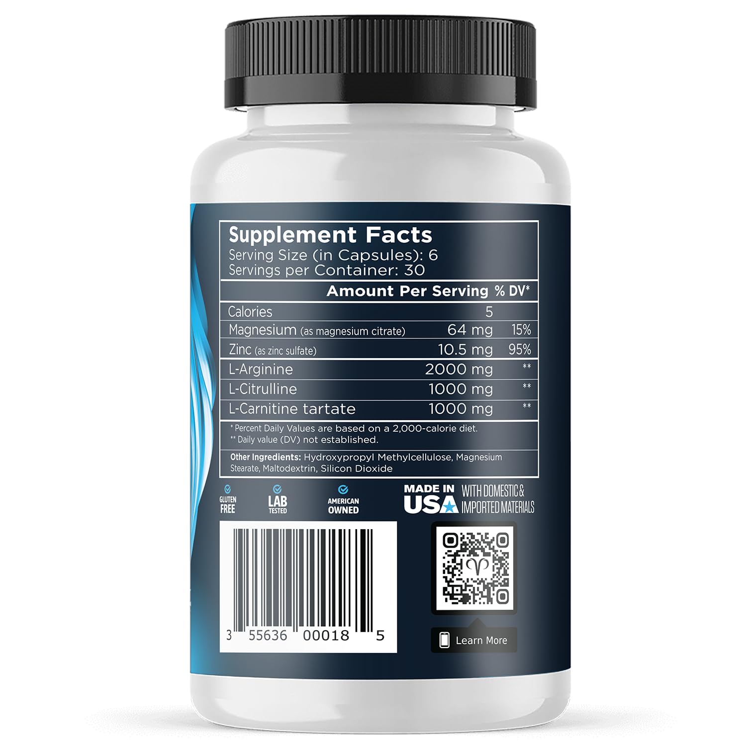Promescent VitaFLUX Nitric Oxide Supplements for Men, Fast Acting Male Enhancing Pills for Stamina, Size & Performance, L-Arginine L-Citrulline L-Carnitine (30 Servings)