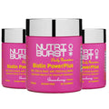 Nutriburst Biotin Power Plus Multipack - Biotin (2500mcg) + Liposomal Vitamin C for Healthy Hair & Glowing Skin - Strawberry Flavour - 3 x 60 Gummies / 3 Month Supply - Suitable for Vegans