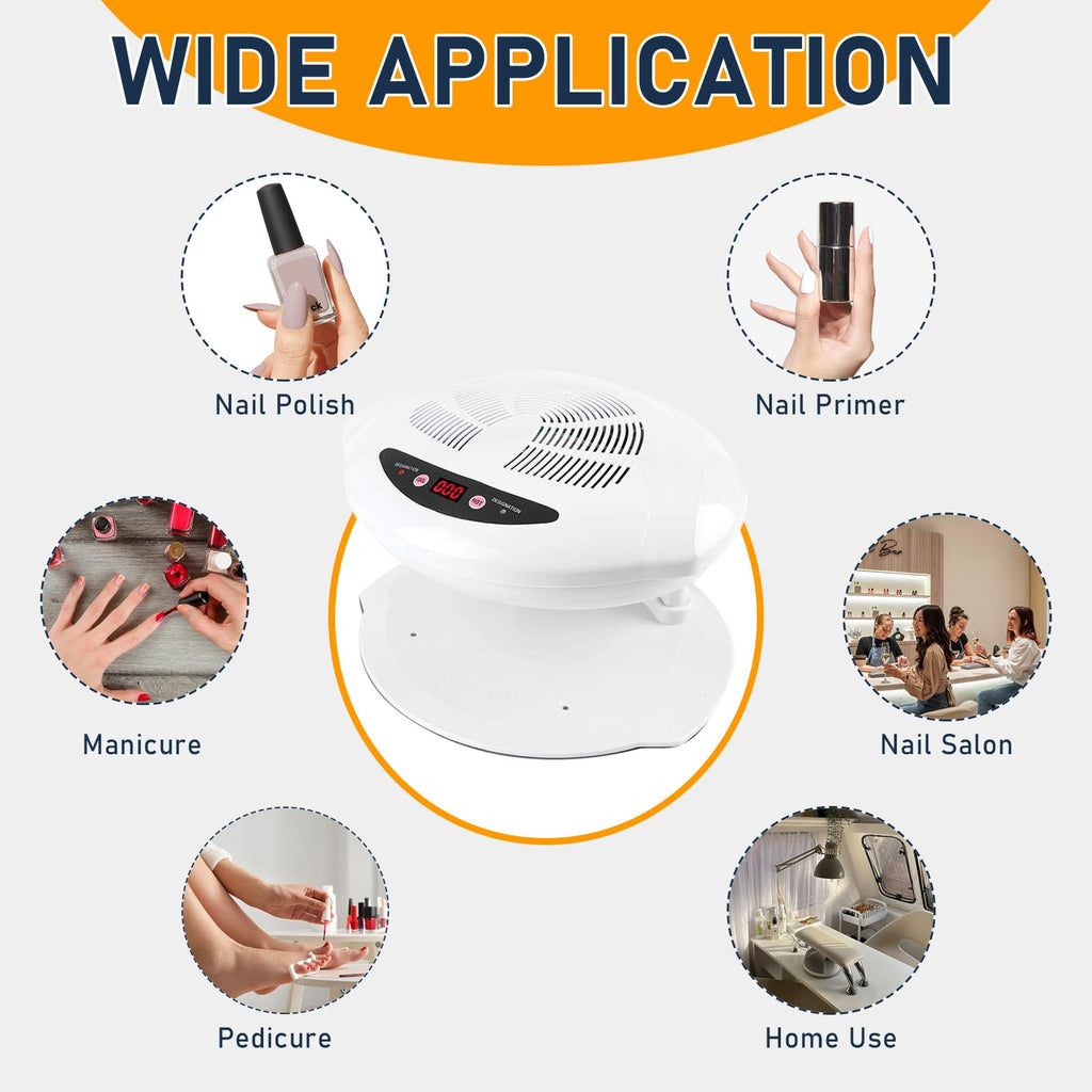 QUTUNI Nail Dryer for Regular Polish, 400W Large Nail Dryer Fan