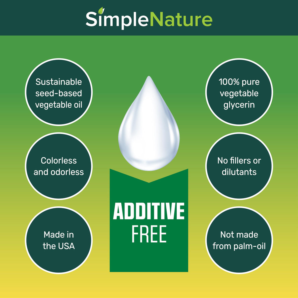 SimpleNature 100% Pure Vegetable Glycerin - 5 Gallon with Easy-Pour Spout - Natural Pure Food/Cosmetic Grade for Skincare, Haircare, Cosmetics, Soapmaking, Crafts - Softening & Moisturizing Humectant