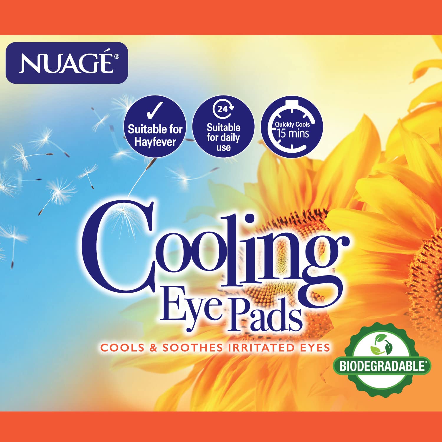 Nuage Cooling Eye Pads - Cools & Soothes Irritated Eyes | Infused with Cucumber & Vitamin E - Refresh & Revive | Suitable for Daily Use - Relax & Pamper (10 Pack)