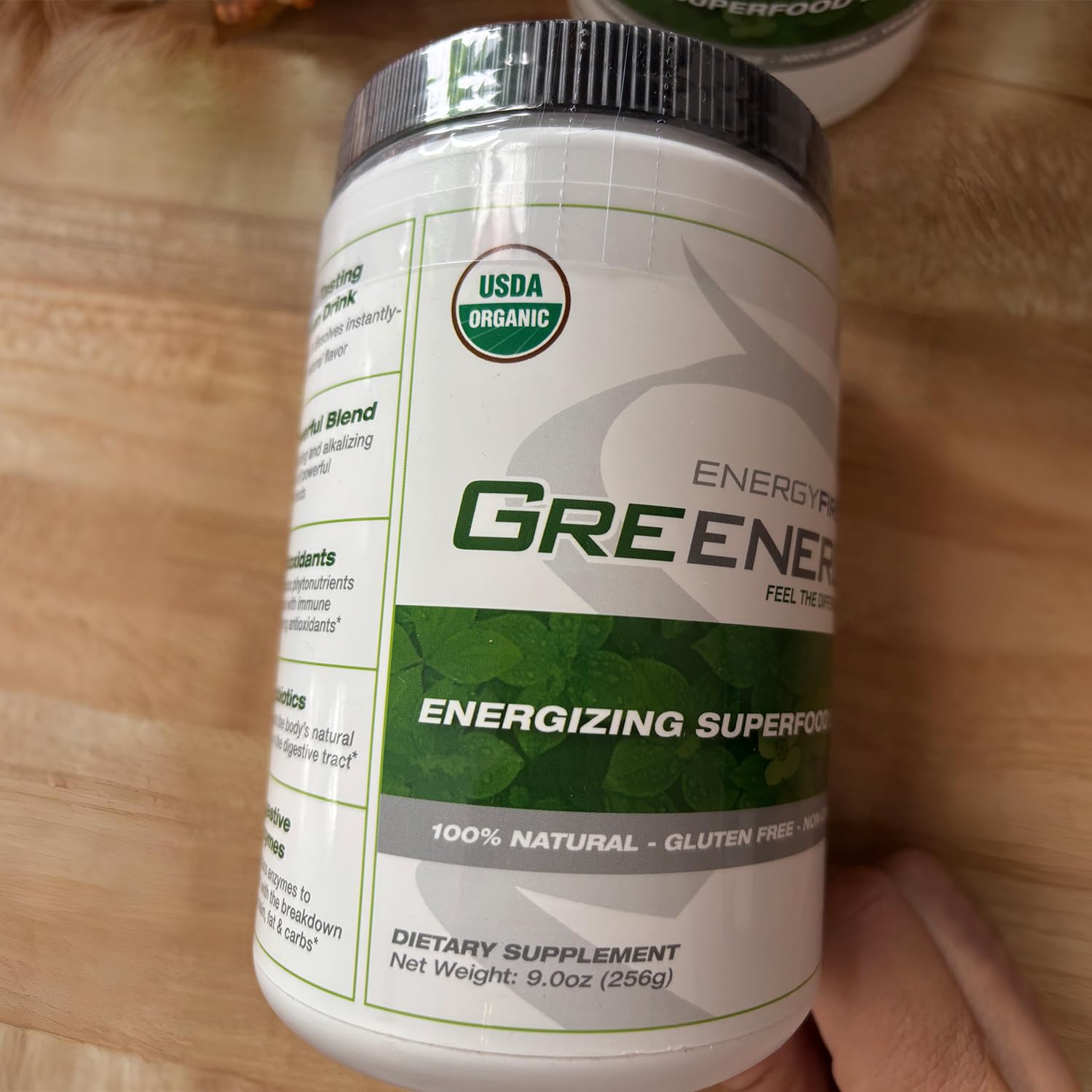 EnergyFirst Energize and Detoxify Greenergy Organic Superfood Powder - Vegan, Gluten-Free, Sugar-Free, Non-GMO - 30 Servings for Daily Energy & Immunity Boost!